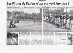 Article du Midi Libre Finale N2